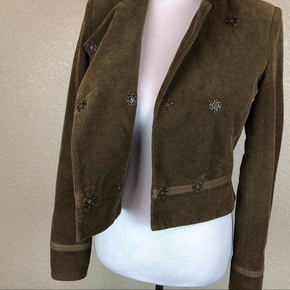 Vince Womens Blazer Jacket Button Up Brown Size 4 - Picture 4 of 6